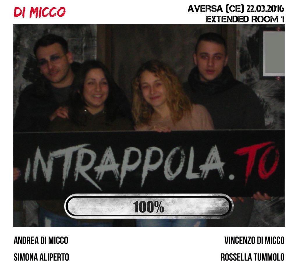 Il gruppo di micco è fuggito dalla nostra escape room 
