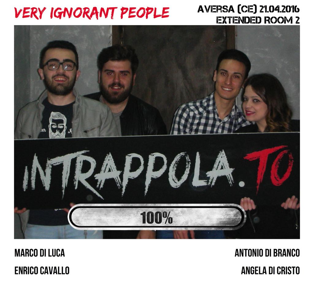 Il gruppo  è fuggito dalla nostra escape room 