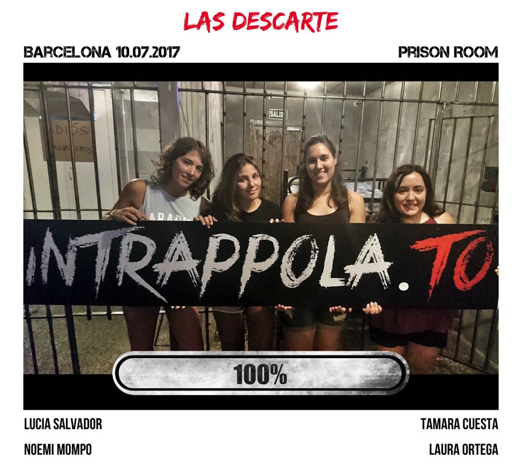 Il gruppo las descarte è fuggito dalla nostra escape room Prison Room