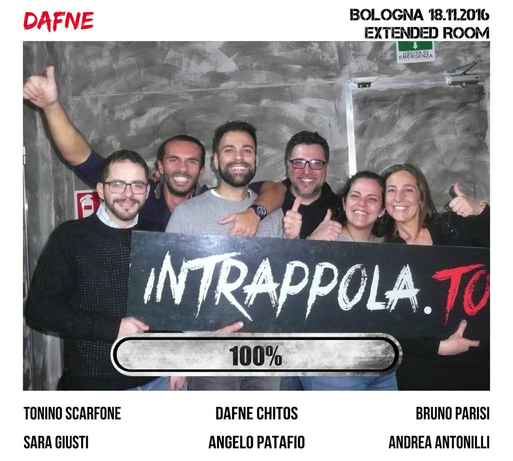 Il gruppo DAFNE è fuggito dalla nostra escape room Extended Room
