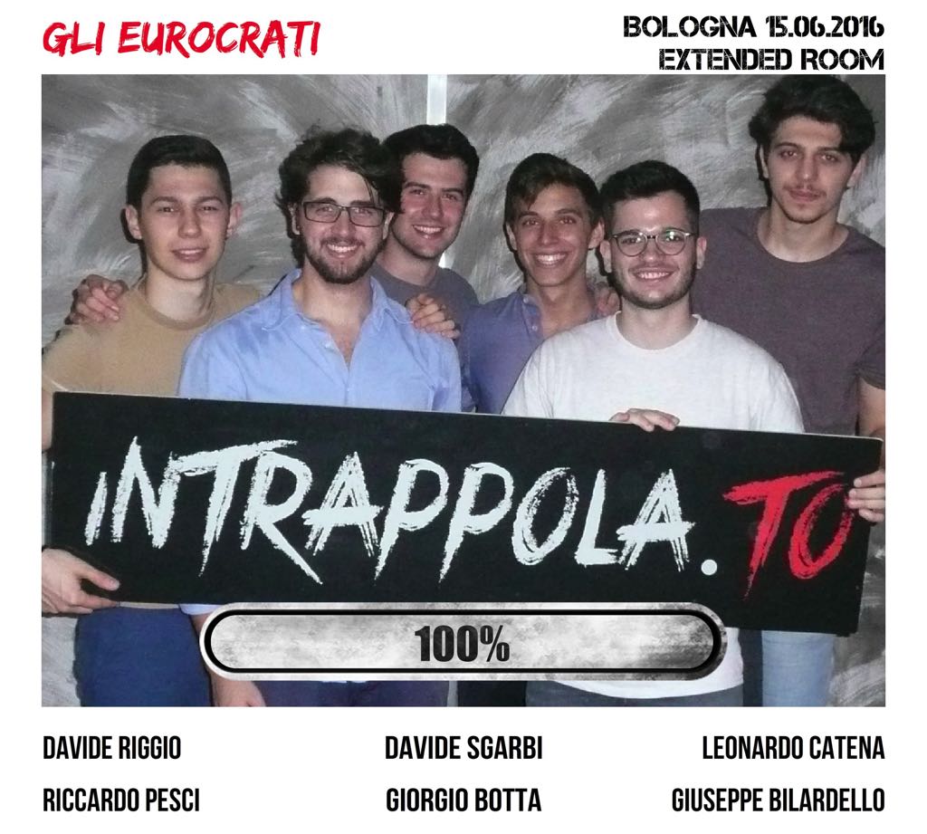 Il gruppo Gli Eurocrati è fuggito dalla nostra escape room Extended Room