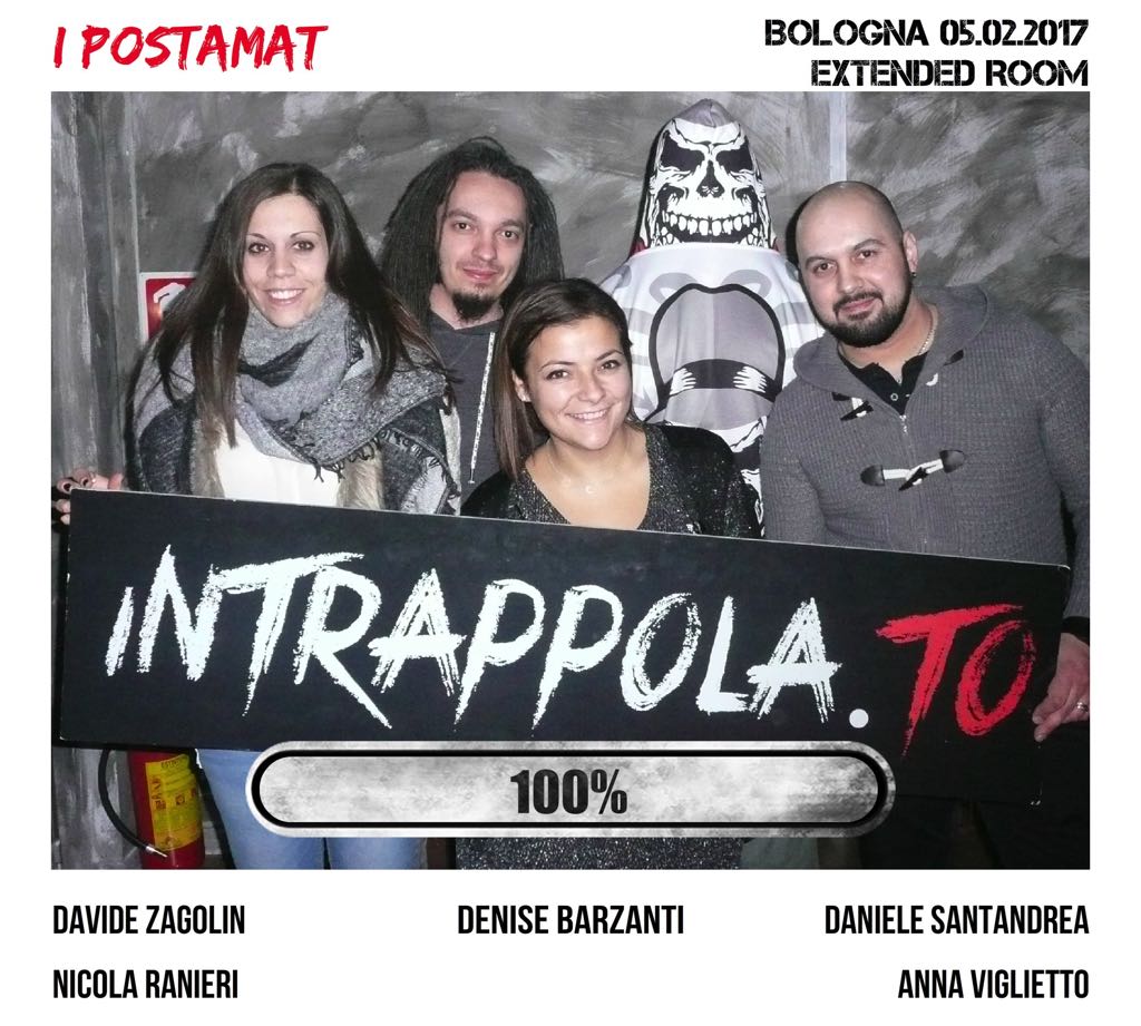 Il gruppo I Postamat è fuggito dalla nostra escape room Extended Room