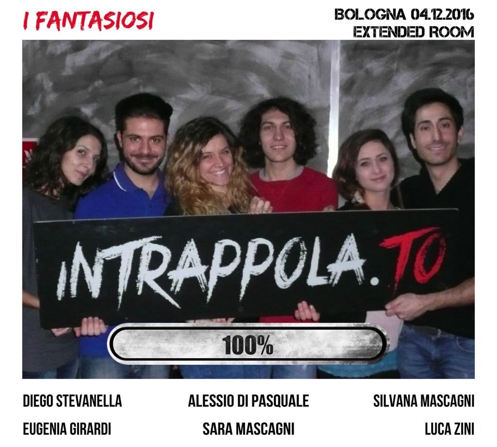 Il gruppo I fantasiosi è fuggito dalla nostra escape room Extended Room