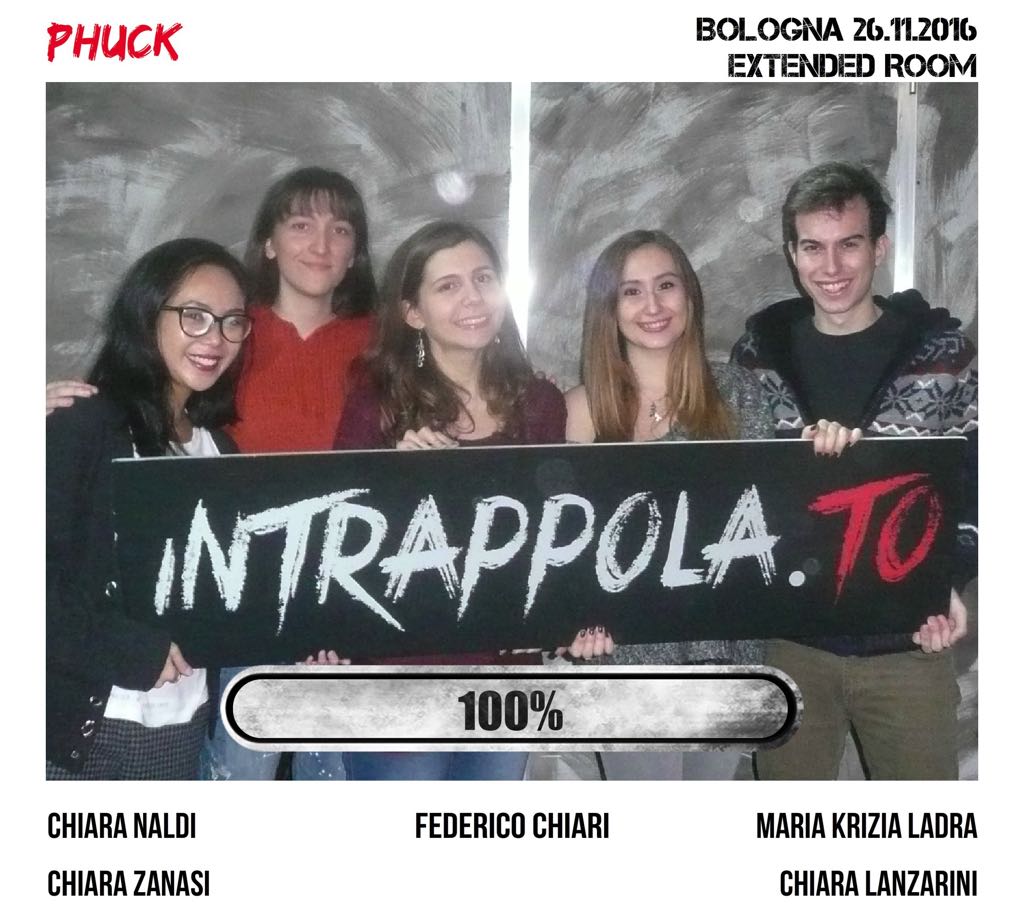 Il gruppo Phuck è fuggito dalla nostra escape room Extended Room