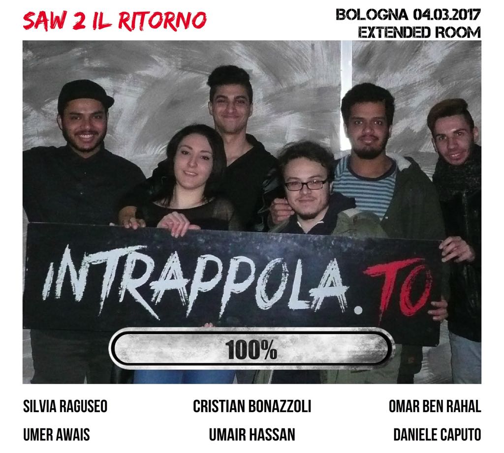 Il gruppo Saw 2 il ritorno è fuggito dalla nostra escape room Extended Room