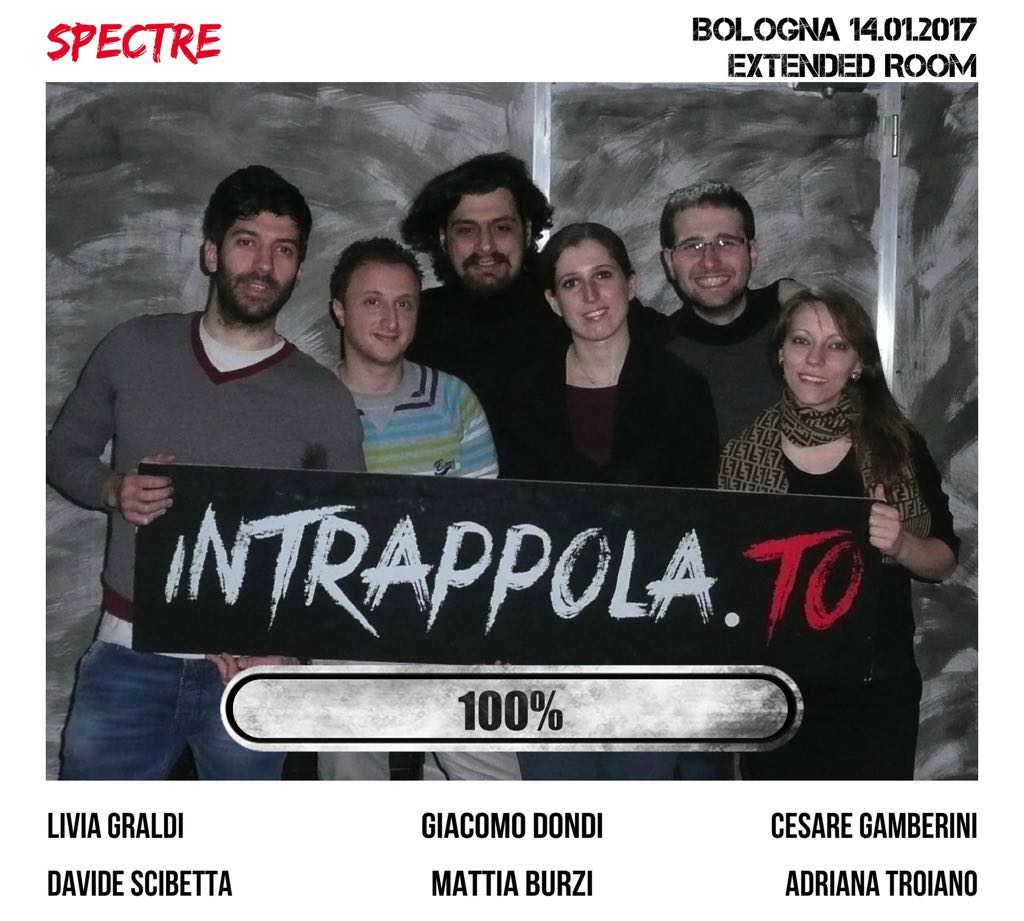 Il gruppo  è fuggito dalla nostra escape room Extended Room