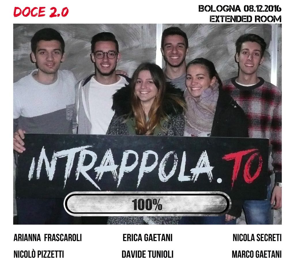 Il gruppo doce 2.0 è fuggito dalla nostra escape room Extended Room