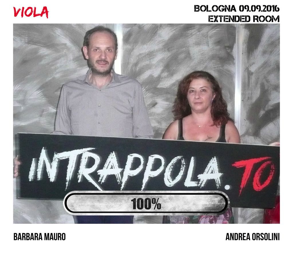 Il gruppo viola è fuggito dalla nostra escape room Extended Room