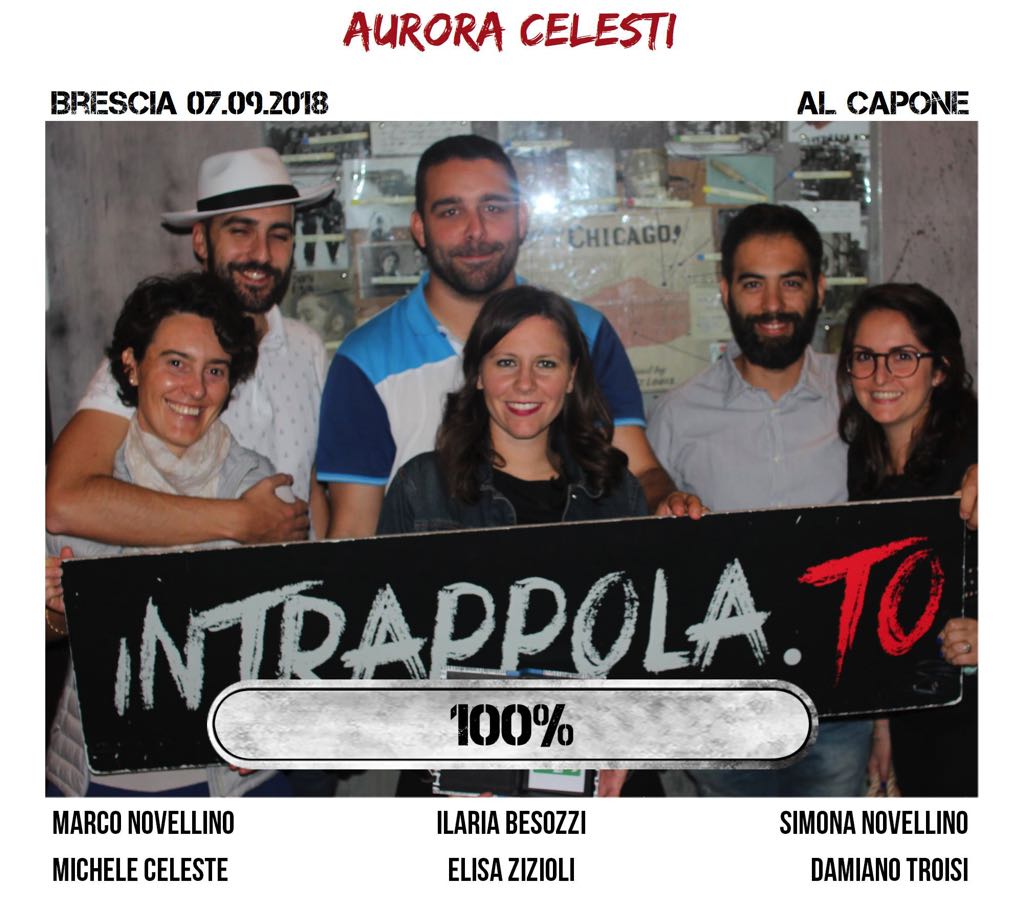 Il gruppo aurora celesti è fuggito dalla nostra escape room Al Capone