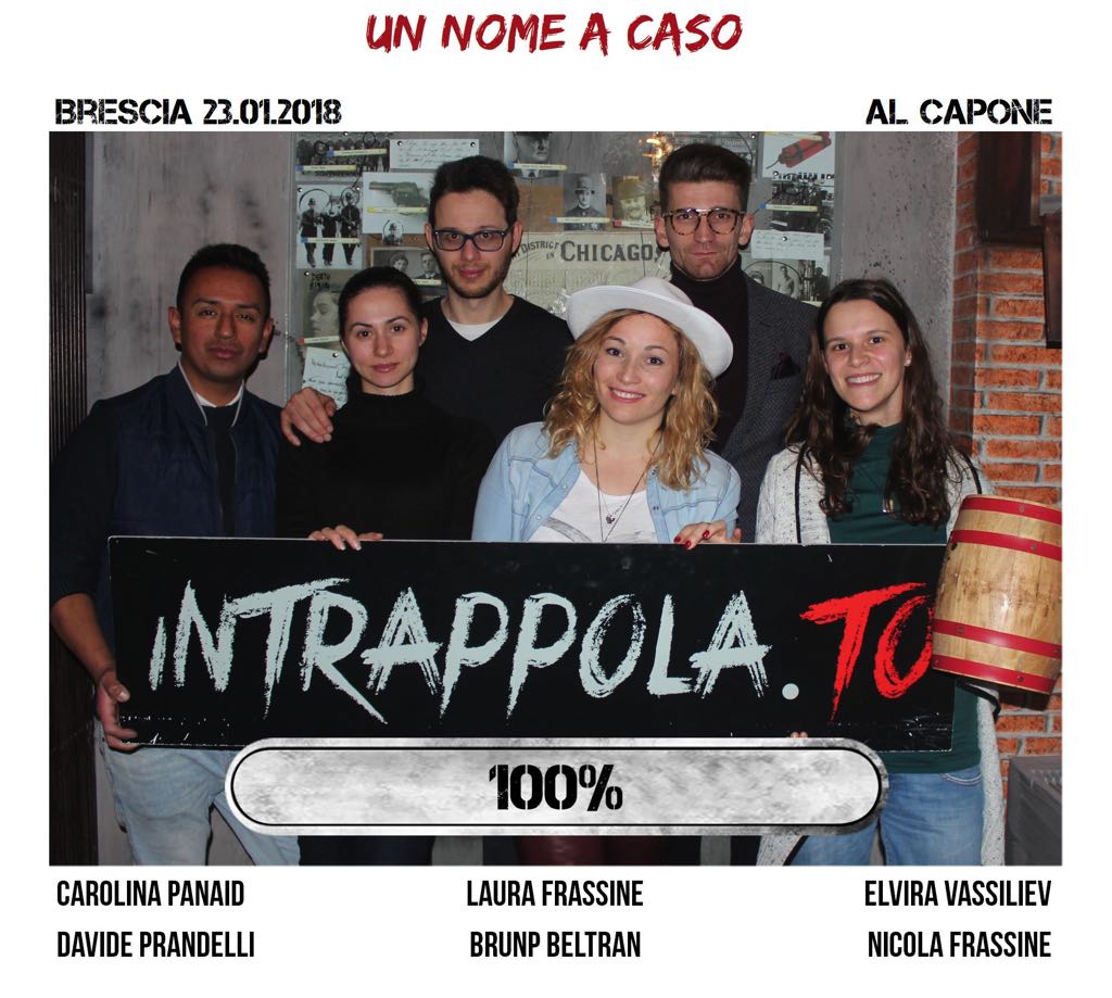 Il gruppo un nome a caso è fuggito dalla nostra escape room Al Capone