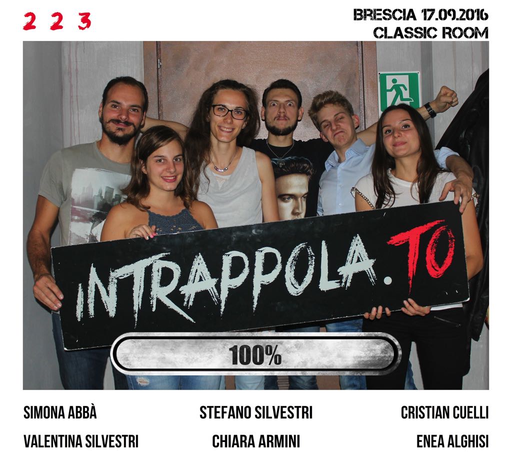 Il gruppo 2+2=3 è fuggito dalla nostra escape room Classic Room