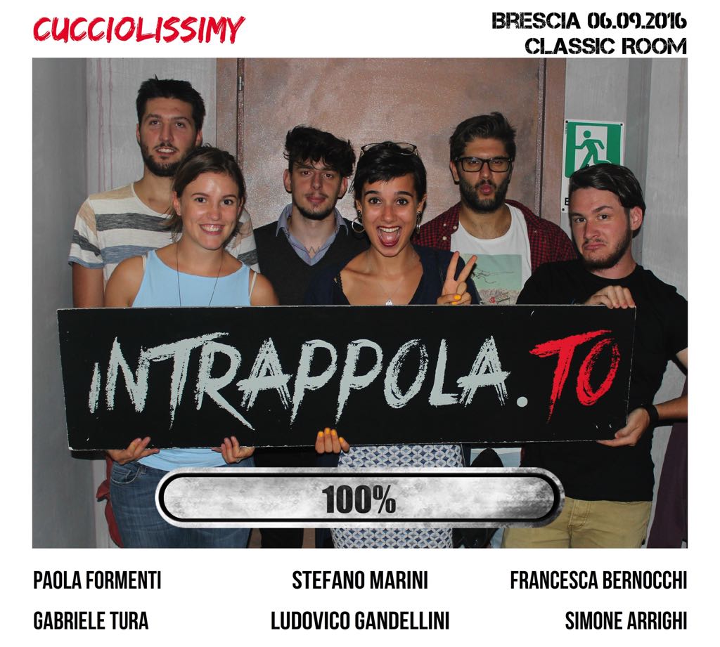Il gruppo Cucciolissimy è fuggito dalla nostra escape room Classic Room