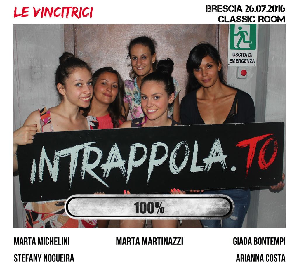 Il gruppo Le vincitrici è fuggito dalla nostra escape room Classic Room