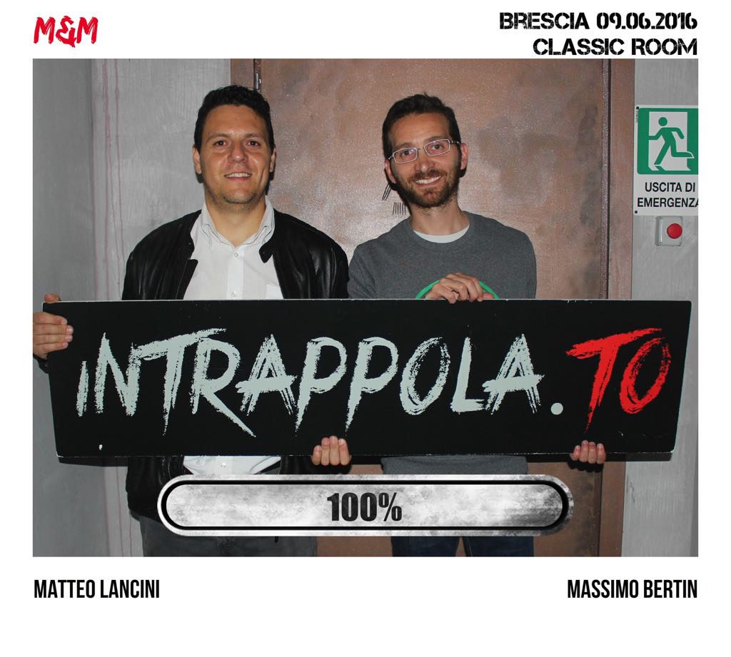 Il gruppo M&M è fuggito dalla nostra escape room Classic Room