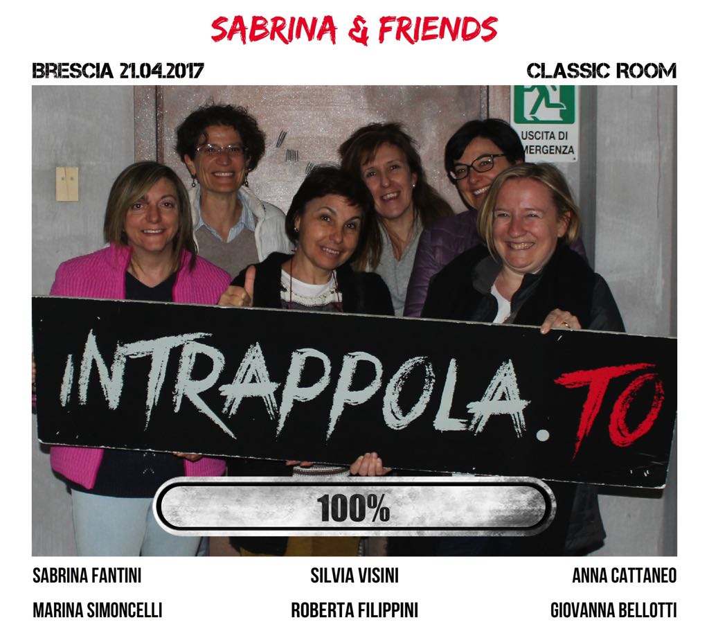 Il gruppo SABRINA & FRIENDS è fuggito dalla nostra escape room Classic Room