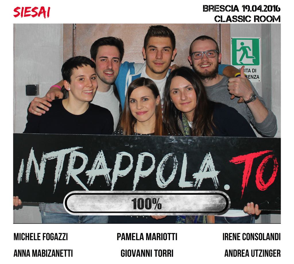 Il gruppo Siesai  è fuggito dalla nostra escape room Classic Room