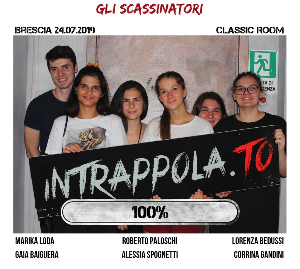 Il gruppo gli scassinatori è fuggito dalla nostra escape room Classic Room