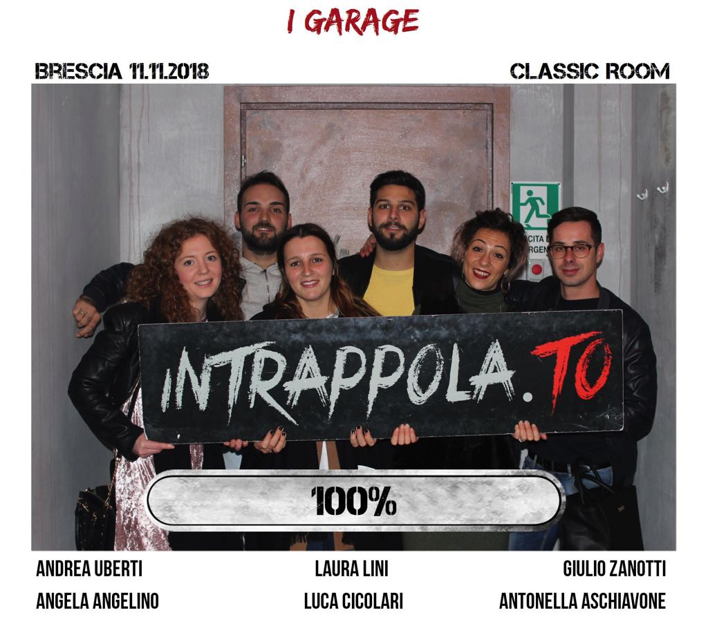 Il gruppo i garage è fuggito dalla nostra escape room Classic Room