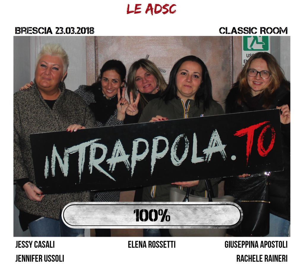 Il gruppo le adsc è fuggito dalla nostra escape room Classic Room