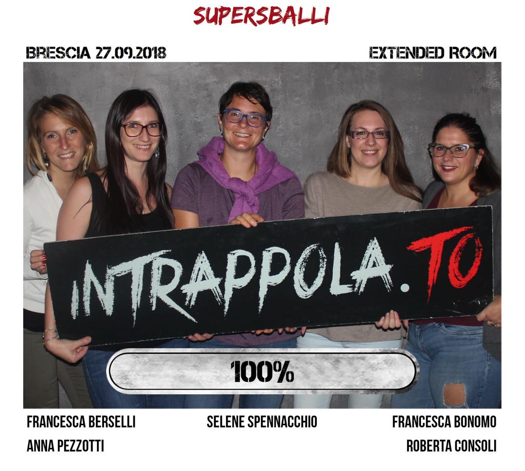 Il gruppo supersballi è fuggito dalla nostra escape room Extended Room