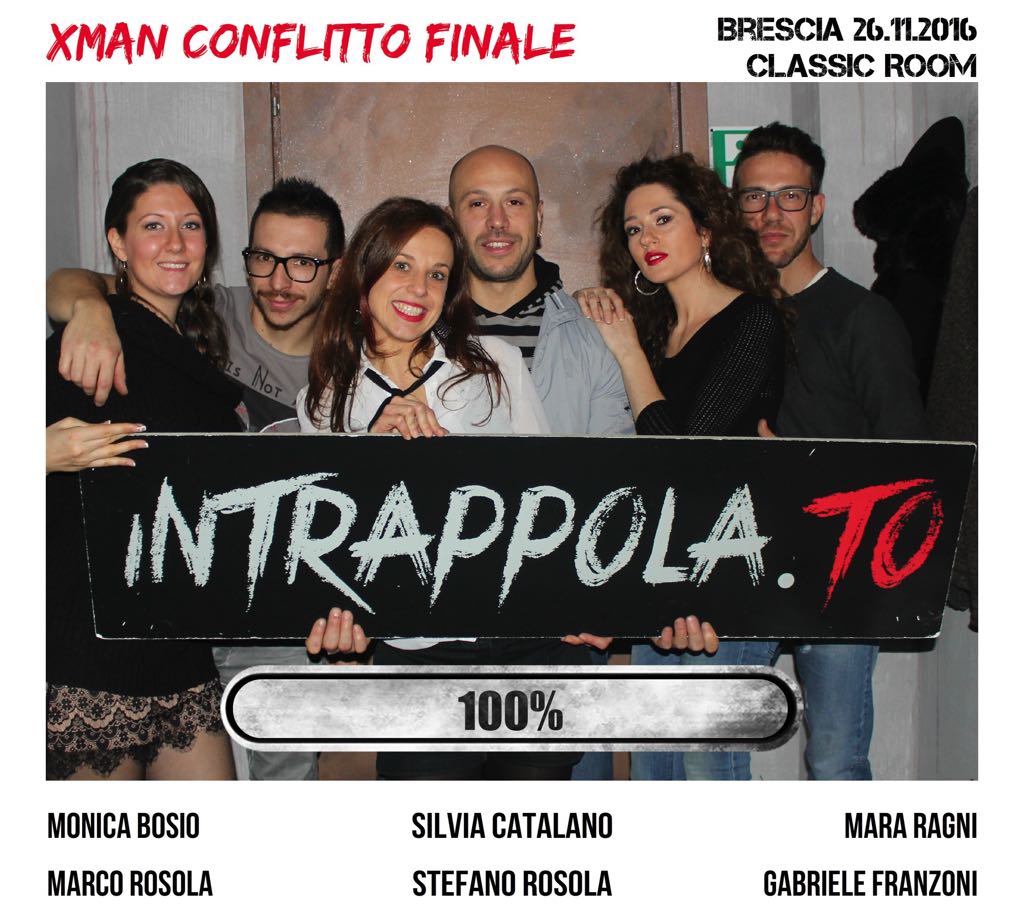 Il gruppo xman conflitto finale è fuggito dalla nostra escape room Classic Room