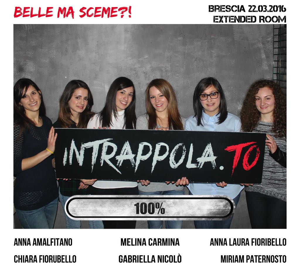 Il gruppo Belle ma sceme?! è fuggito dalla nostra escape room Extended Room