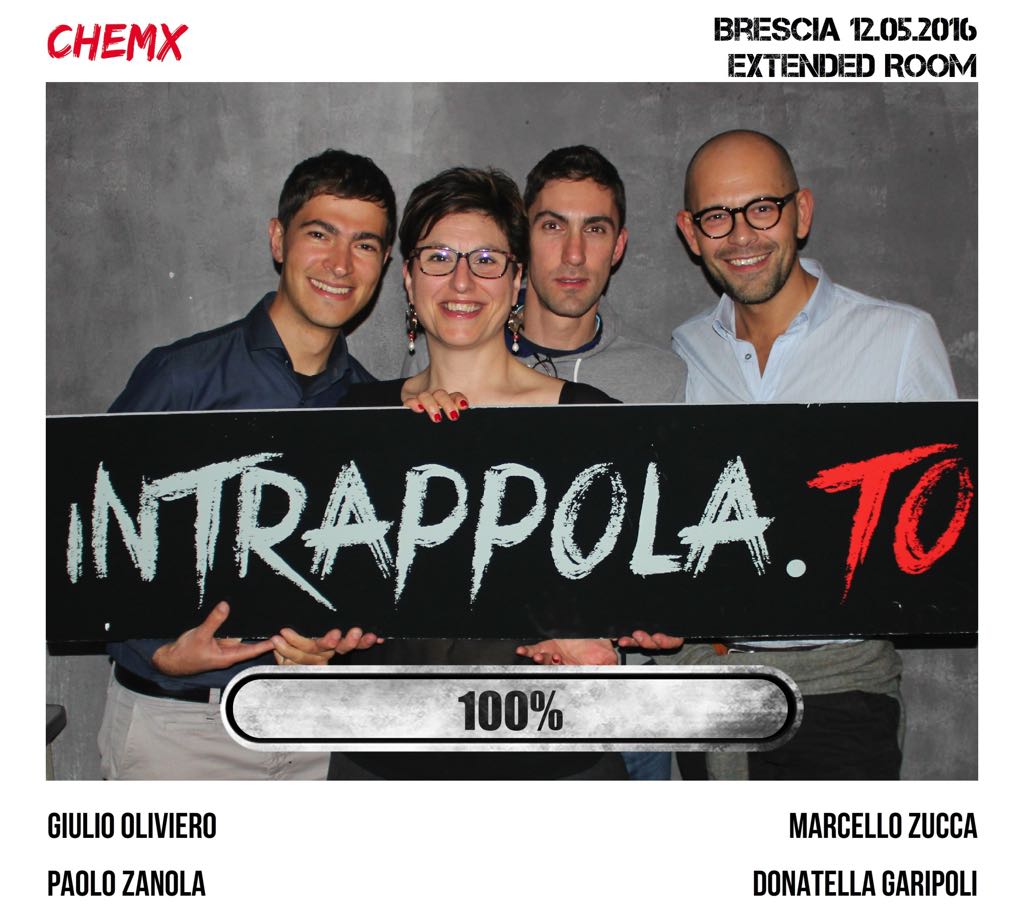 Il gruppo ChemX è fuggito dalla nostra escape room Extended Room