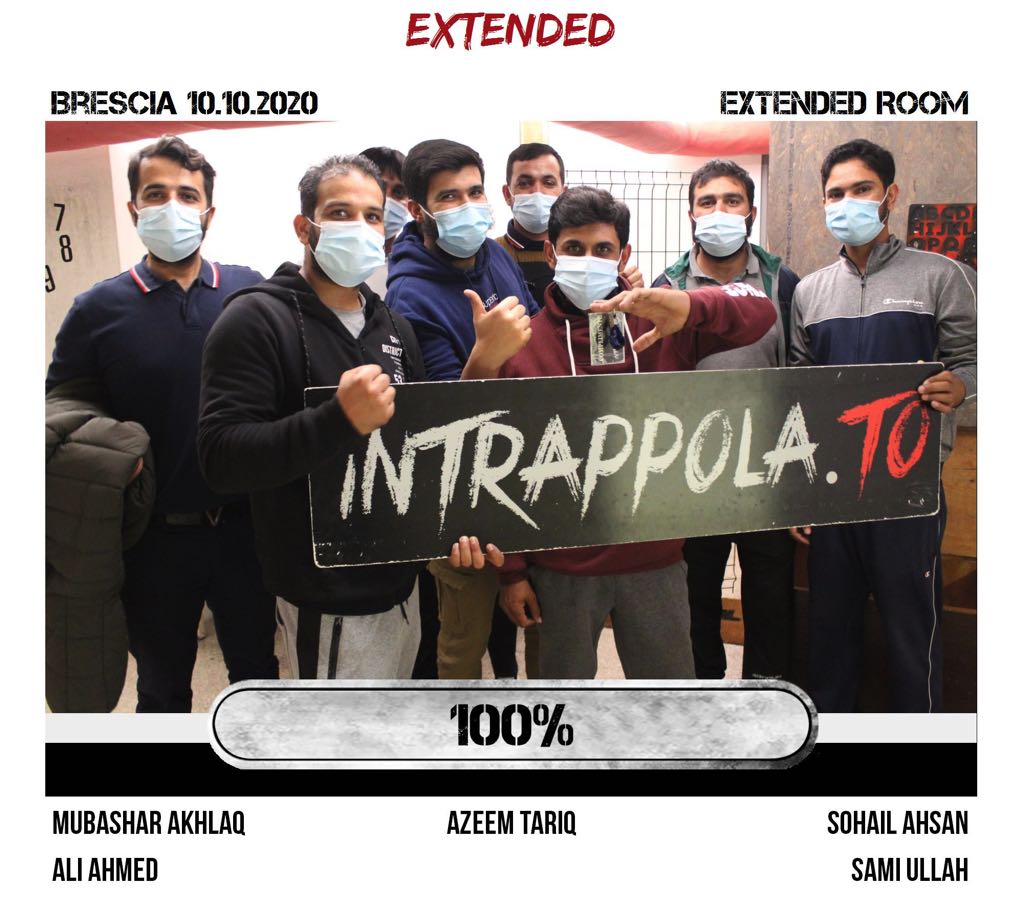 Il gruppo Extended è fuggito dalla nostra escape room Extended Room