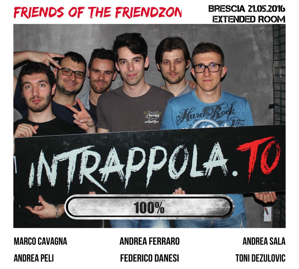 Il gruppo Friends of the friendzoned è fuggito dalla nostra escape room Extended Room