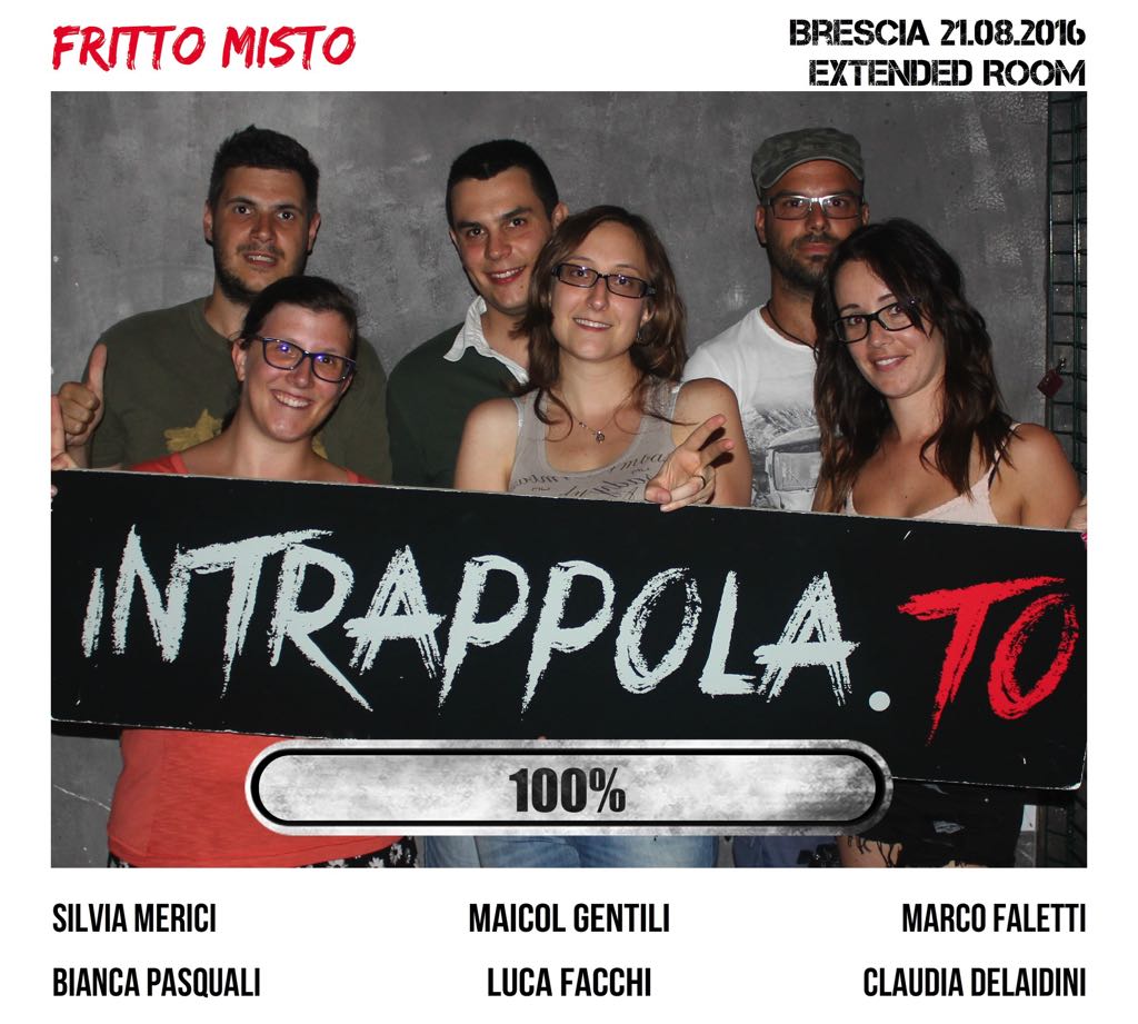 Il gruppo Fritto Misto è fuggito dalla nostra escape room Extended Room
