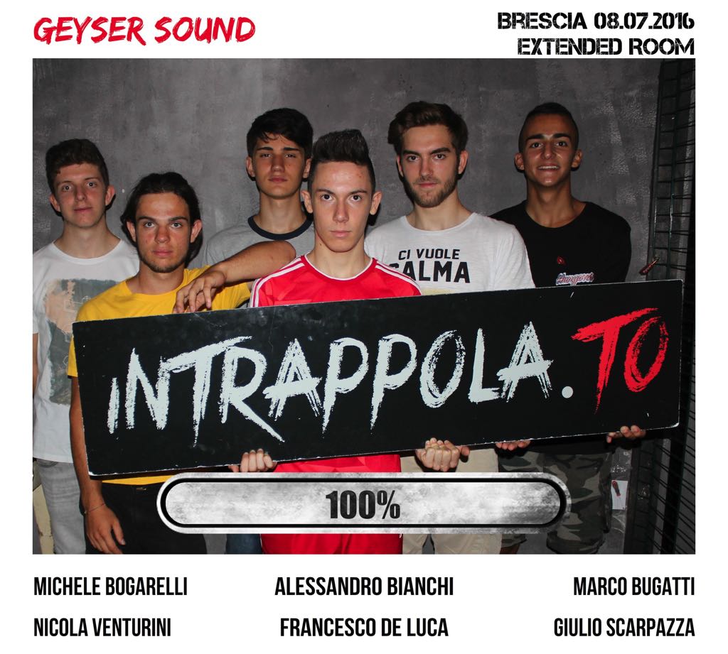 Il gruppo Geyser Sound è fuggito dalla nostra escape room Extended Room