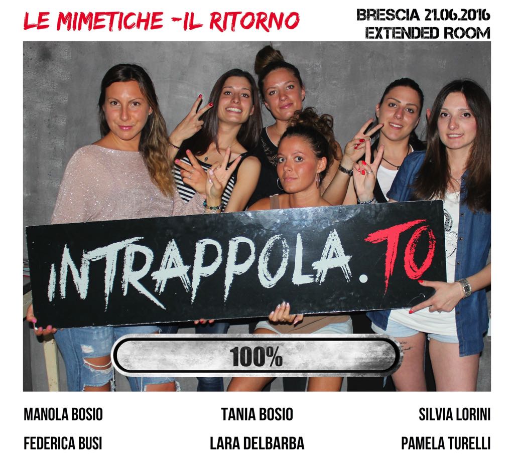 Il gruppo Le mimetiche -Il ritorno è fuggito dalla nostra escape room Extended Room
