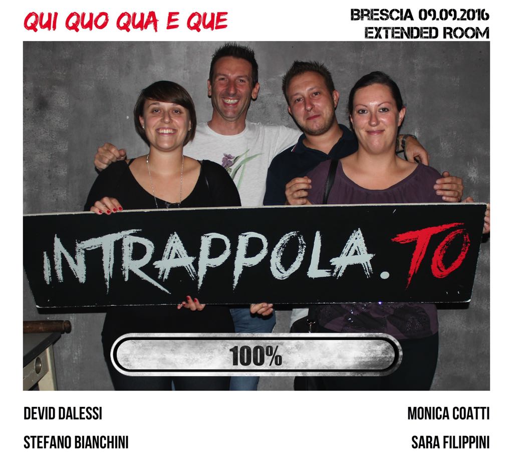 Il gruppo Qui Quo Qua e Que è fuggito dalla nostra escape room Extended Room