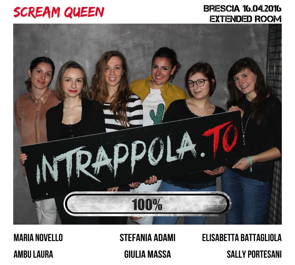 Il gruppo Scream Queen è fuggito dalla nostra escape room Extended Room