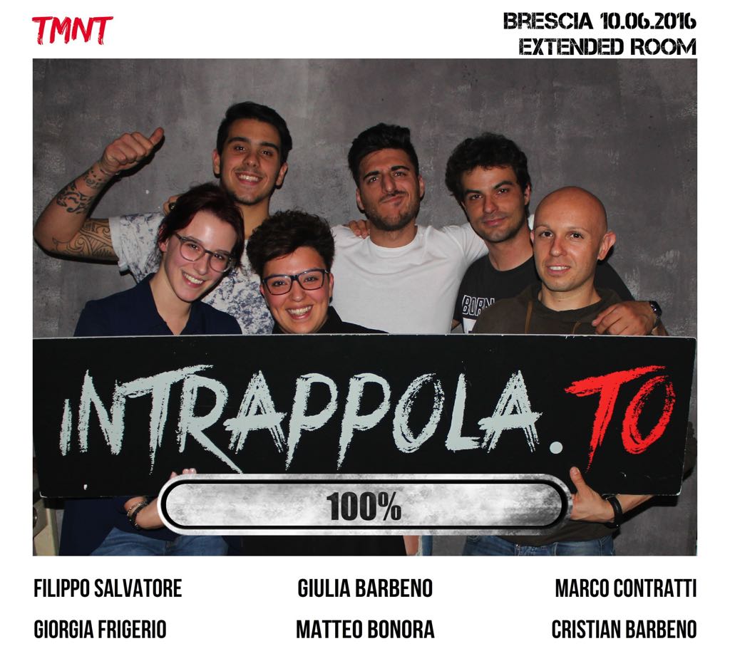 Il gruppo TMNT è fuggito dalla nostra escape room Extended Room