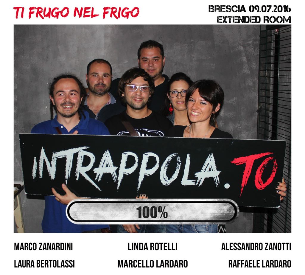Il gruppo Ti Frugo Nel Frigo è fuggito dalla nostra escape room Extended Room