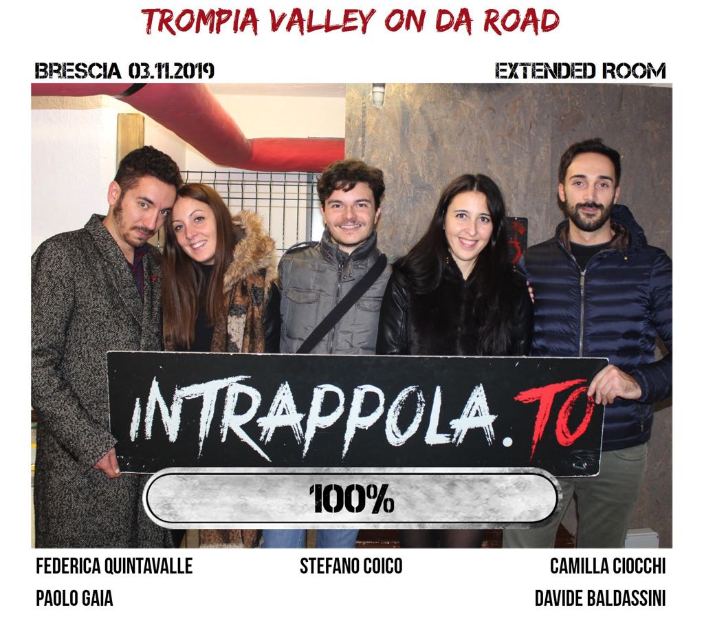 Il gruppo Trompia valley on da road è fuggito dalla nostra escape room Extended Room