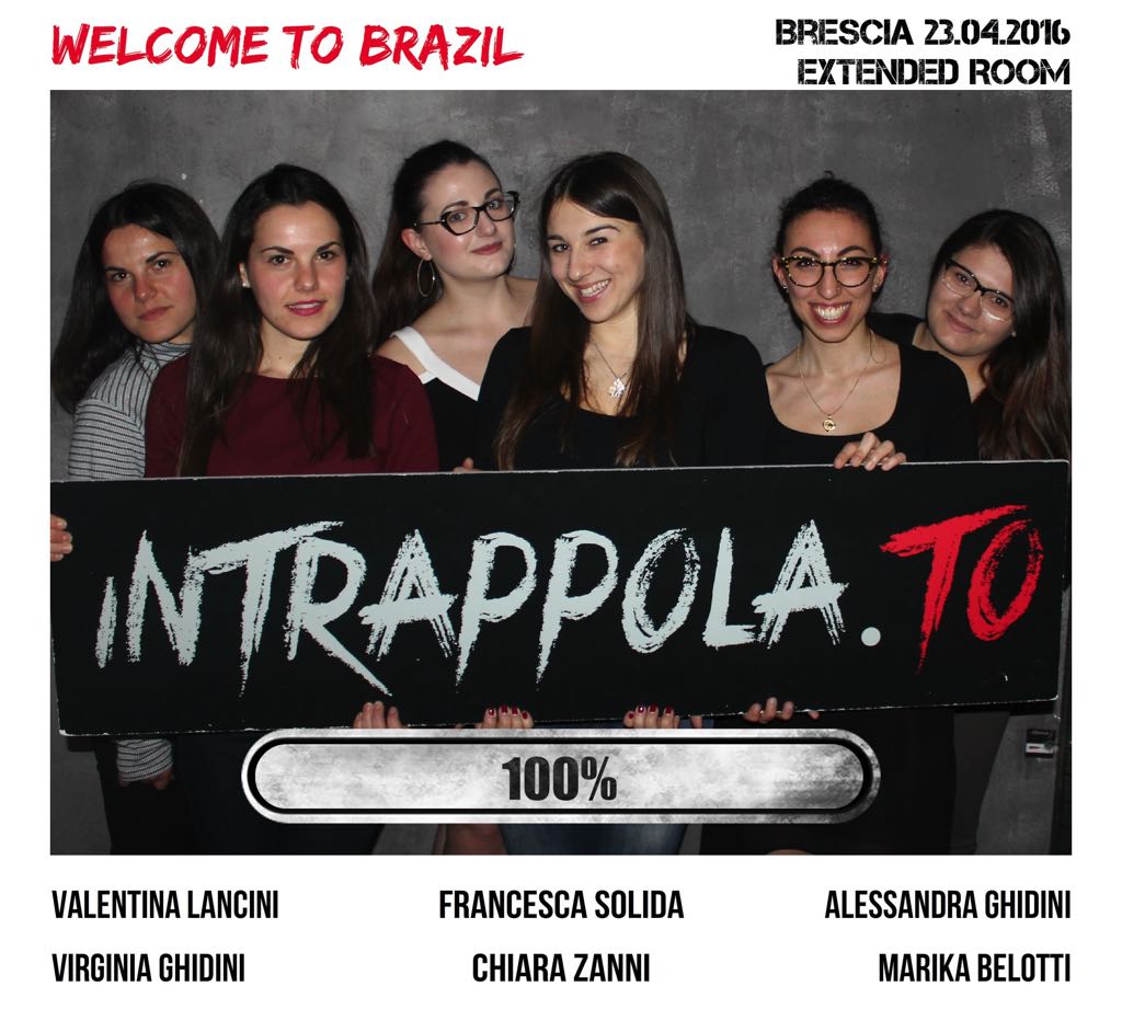 Il gruppo Welcome to Brazil è fuggito dalla nostra escape room Extended Room