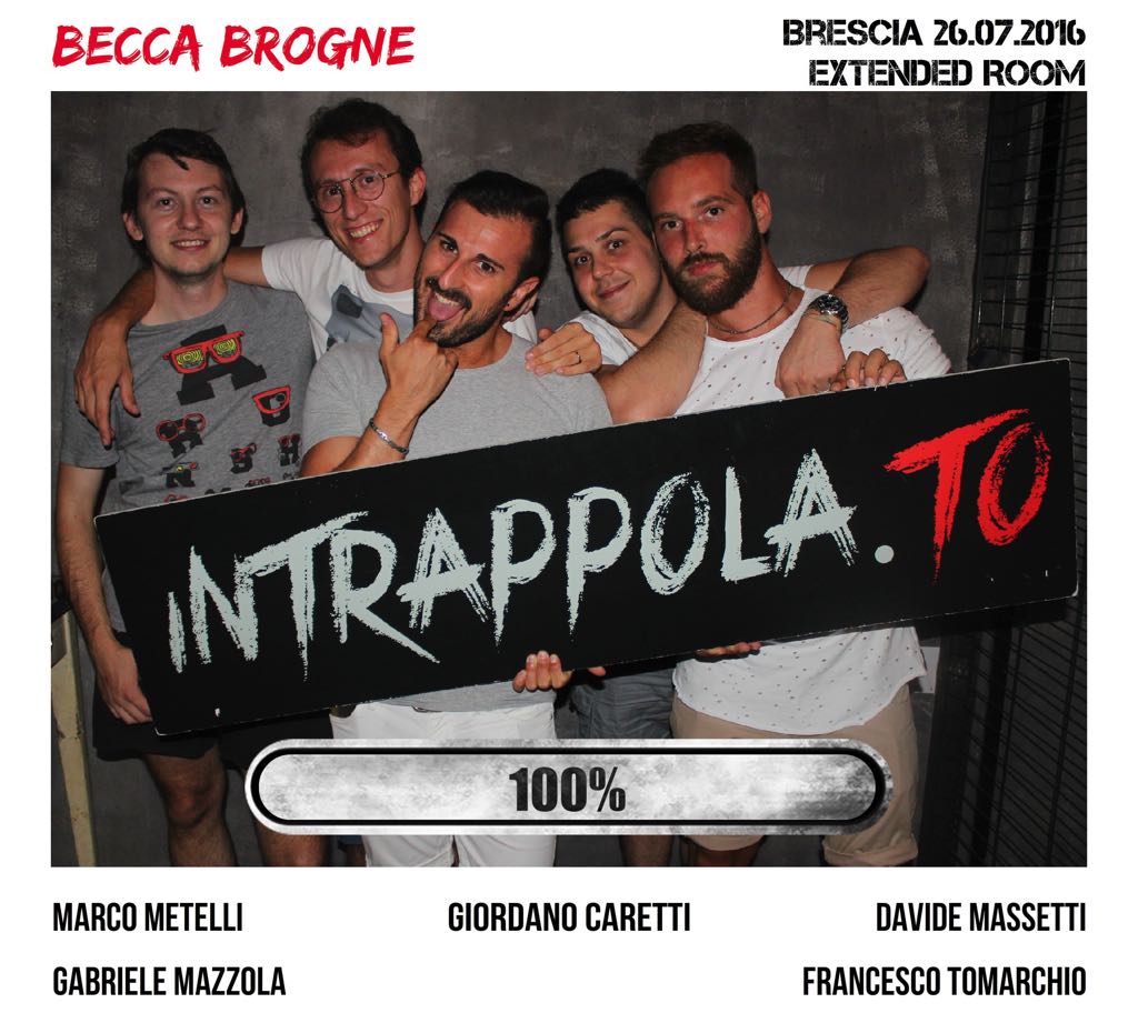 Il gruppo becca brogne è fuggito dalla nostra escape room Extended Room
