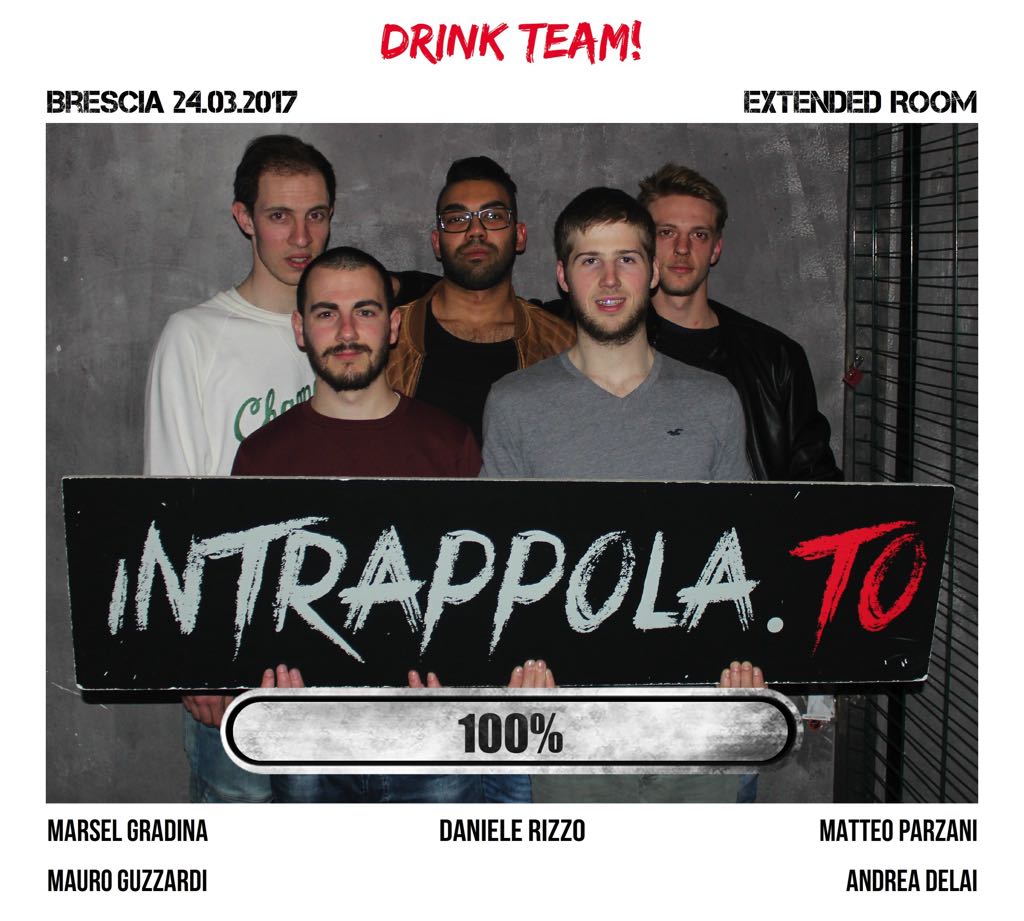 Il gruppo drink team! è fuggito dalla nostra escape room Extended Room