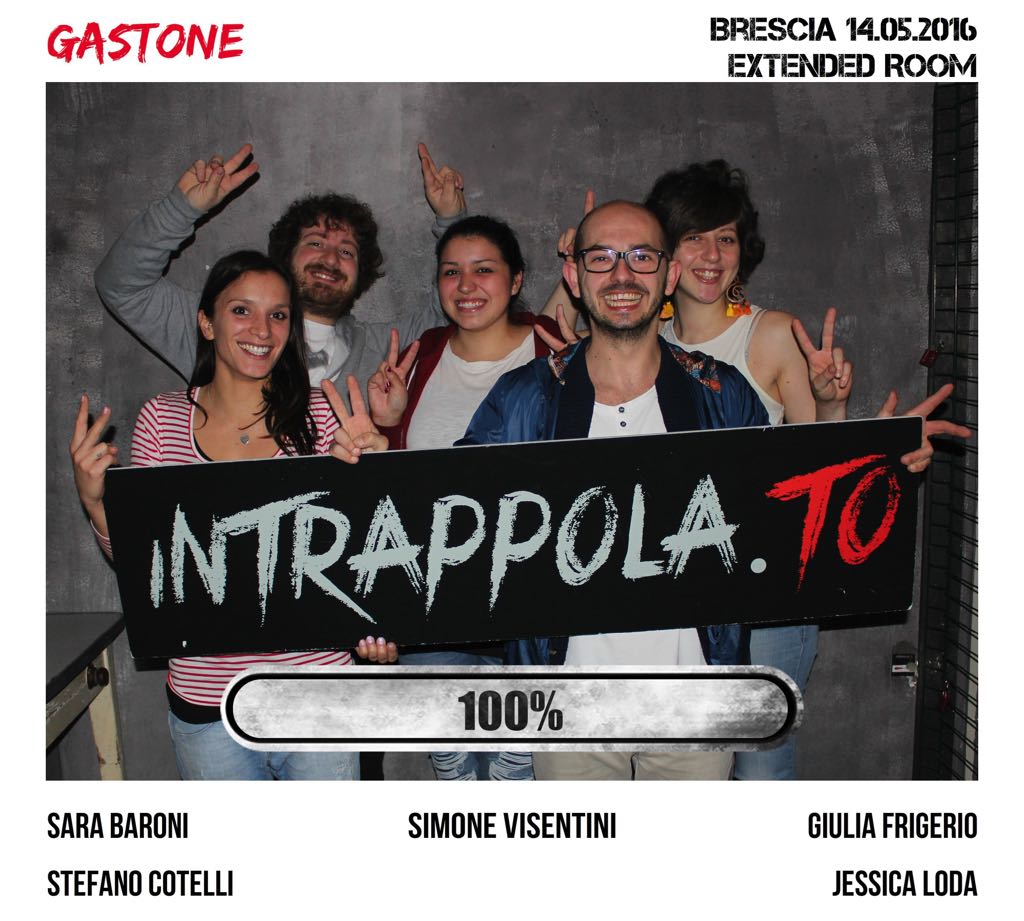 Il gruppo gastone è fuggito dalla nostra escape room Extended Room