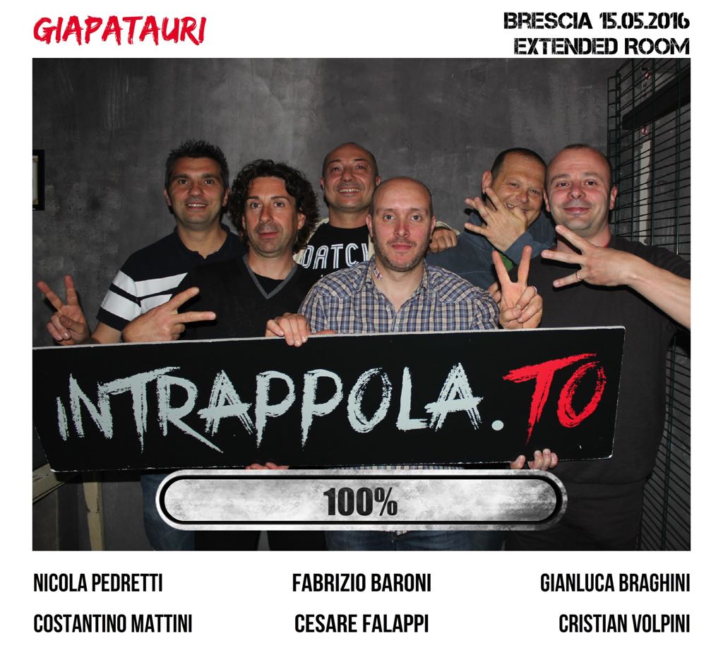 Il gruppo giapatauri è fuggito dalla nostra escape room Extended Room