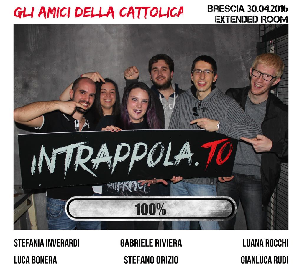 Il gruppo apri la bocca, il signore te l è fuggito dalla nostra escape room Extended Room