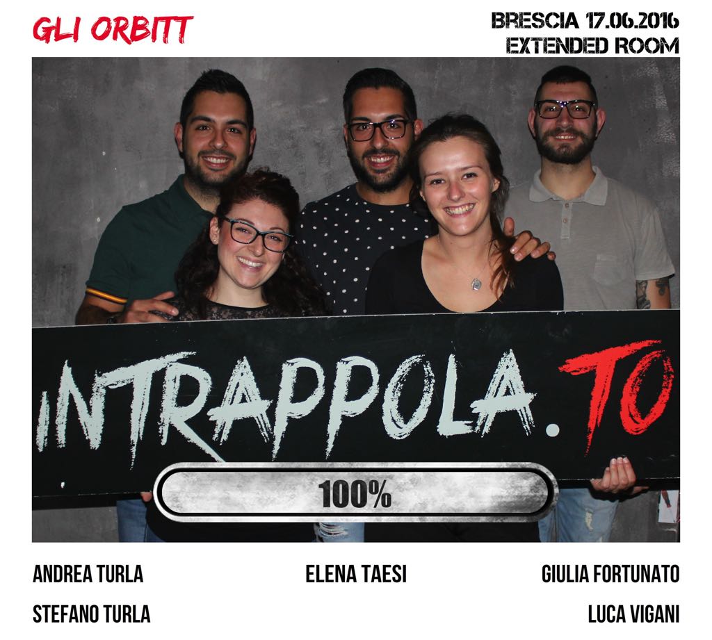 Il gruppo gli orbitt è fuggito dalla nostra escape room Extended Room