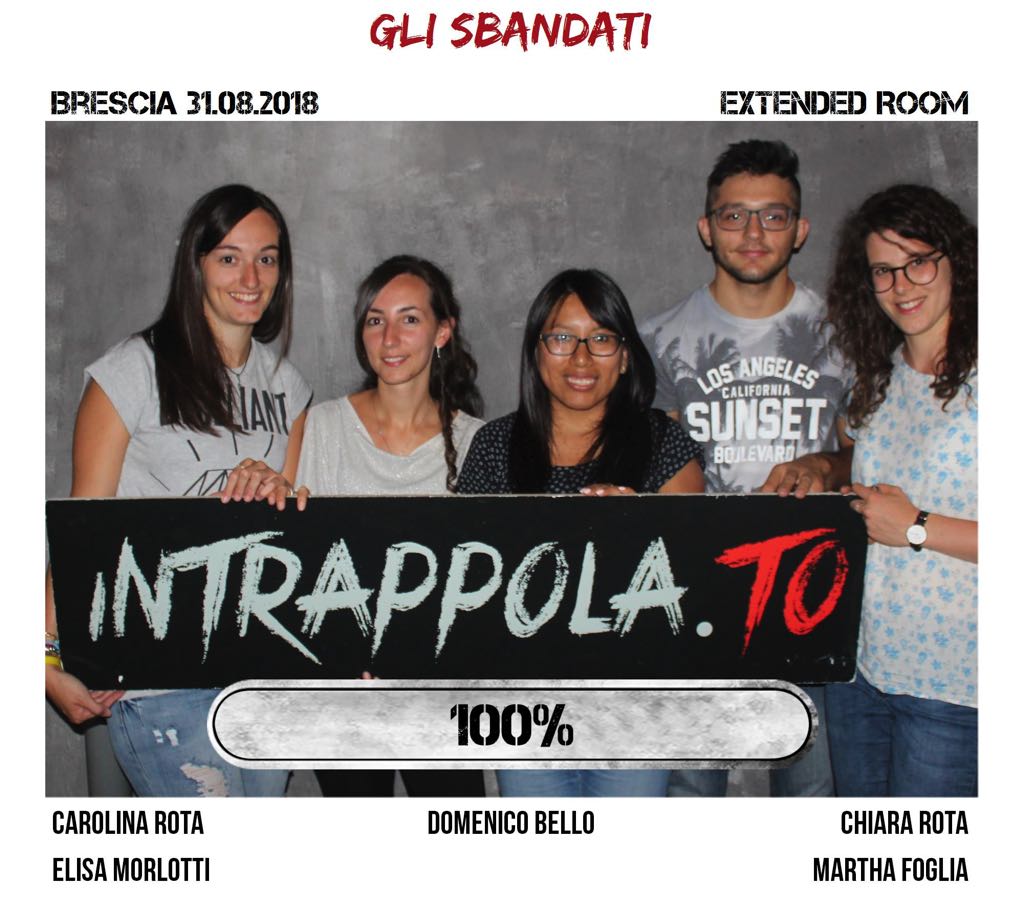 Il gruppo gli sbandati è fuggito dalla nostra escape room Extended Room