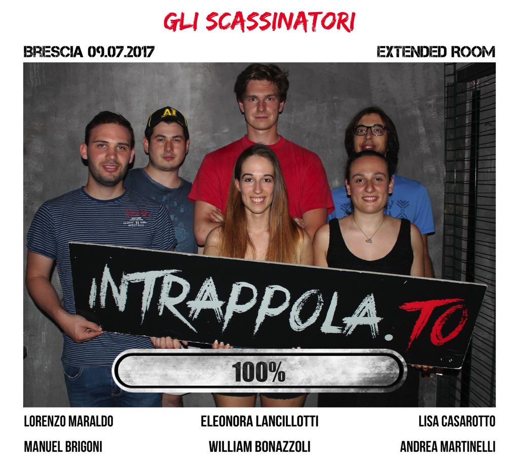 Il gruppo gli scassinatori è fuggito dalla nostra escape room Extended Room