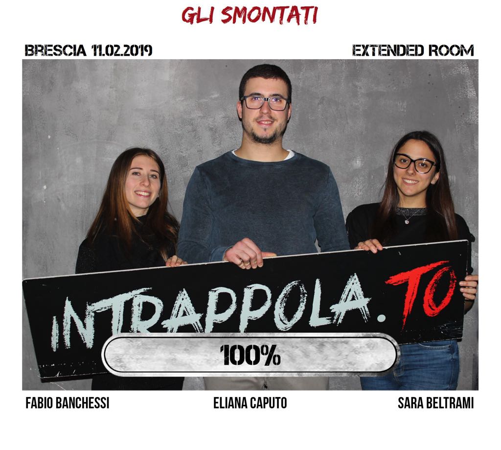Il gruppo gli smontati è fuggito dalla nostra escape room Extended Room
