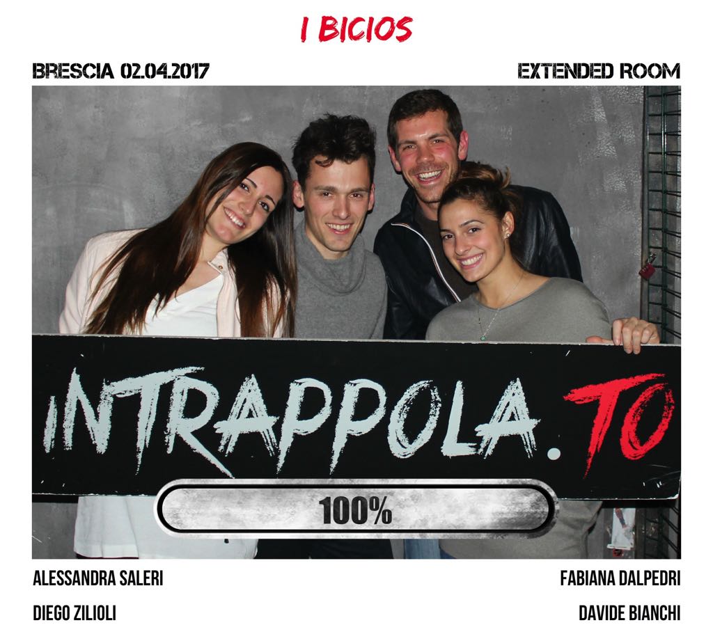 Il gruppo i bicios è fuggito dalla nostra escape room Extended Room