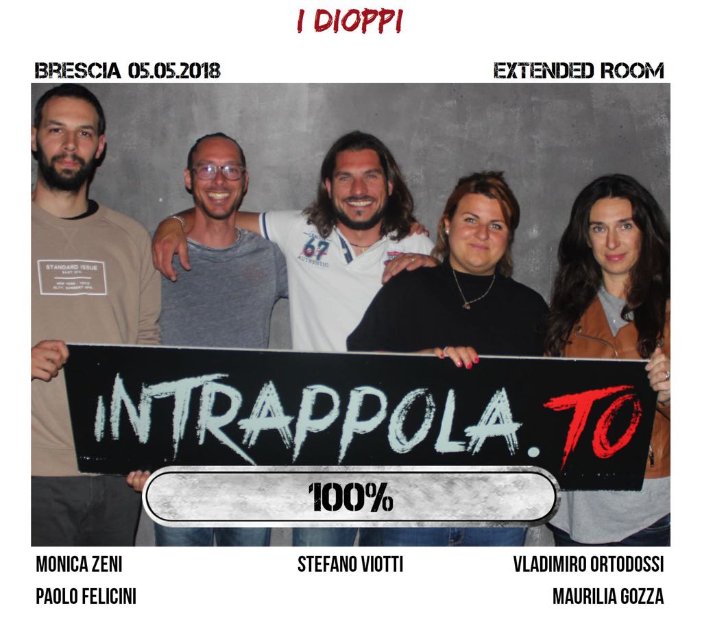 Il gruppo i dioppi è fuggito dalla nostra escape room Extended Room