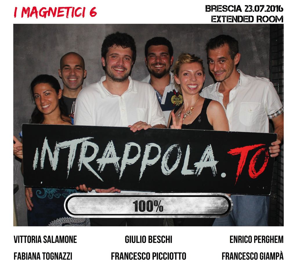 Il gruppo i magnetici 6 è fuggito dalla nostra escape room Extended Room